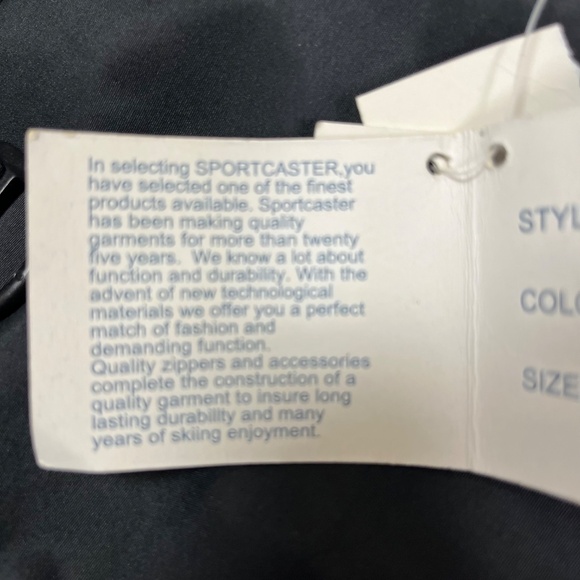 Vintage Sportscaster Snow Pants Mens L Bibs Black Ski Retro Insulated - Picture 9 of 16